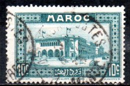 FRENCH MOROCCO 1933 GPO Casablanca - 10c. - Green   FU - Usati