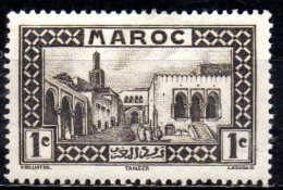 FRENCH MOROCCO 1933 Sultan's Palace, Tangier  - 1c. - Black  MH - Neufs