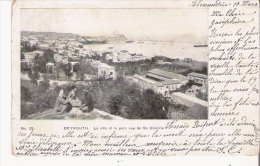 BEYROUTH 35 LA VILLE ET LE PORT VUE DE ST DIMITRIE 1906 - Liban