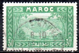 FRENCH MOROCCO 1933 Moulay Idriss - 30c. - Green   FU - Usati