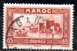 FRENCH MOROCCO 1933 Rabat - 65c. - Red  FU - Usati