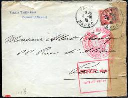 MAROC - N° 29, OBL. TANGER LE 8/10/1915 AVEC CENSURE MILITAIRE DE BORDEAUX POUR PARIS - Cartas & Documentos