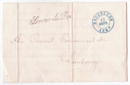 L. Càd "BRUXELLES/1840" + "Service Du Roi" Pour Limbourg. Superbe - 1830-1849 (Belgio Indipendente)