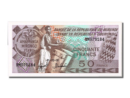 Billet, Burundi, 50 Francs, 1991, 1991-10-01, NEUF - Burundi