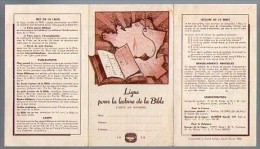Calendrier 1950 - Ligue Pour La Lecture De La Bible - Formato Piccolo : 1941-60