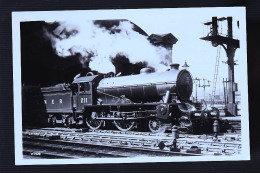LOCOMOTIVE ANGLAISE CARTE PHOTO  ORIGINALE - Trains