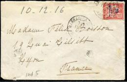 MAROC - N° 41 OBL. MARRAKECH LE 11/12/1916, POUR LYON - TB - Lettres & Documents
