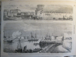 Gravure De  1865  PORTSMOUTH FETES NAVALES  ENGLISH NAVY SAILORMAN   SEA - Portsmouth