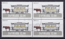 Denmark 1994 Mi. 1083   12.00 Kr Strassenbahnen Streetcars Tram Tramways 4-Block !! - Blocchi & Foglietti