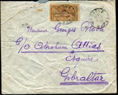 MAROC - N° 50 OBL. MOGADOR LE 9/3/1923, POUR GIBRALTAR - TB - Briefe U. Dokumente