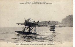 Monaco     Aviation    Aviateur Prévost Meeting De 1913 - Otros & Sin Clasificación