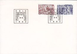 Norway Ersttags Brief FDC Cover 1980 NORDEN : Handwerkskunst Unadressed Cover - FDC