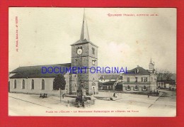 Vosges - GRANGES - Place De L'Église - Le Monument Patriotique Et L'Hôtel De Ville - Granges Sur Vologne