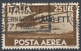 1949 TRIESTE A USATO POSTA AEREA 25 LIRE - RR11872 - Airmail