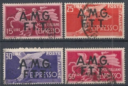 1947-48 TRIESTE A USATO ESPRESSO 4 VALORI - RR11873 - Exprespost