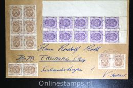 Sweden: Cover With 10 Pcs Sheetcorner 6 Block, 2 X 2 Block - Lettres & Documents