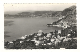 Cp, 06, Cap D'Ail, Vue Panoramique Sur La Ville, Beaulieu, Le Cap Ferrat, Villefranche, Voyagée 1957 - Cap-d'Ail