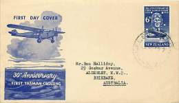 1958 30th Ann. First Tasman Crossing  Kingsford-Smith - Corréo Aéreo