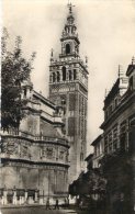 Cp , Espagne , SEVILLA ,la GIRALDA , Es : Heliotipia Artistica Espanola 23 , Vierge - Sevilla