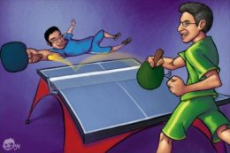 Table Tennis Stamped Carte Postal 1275 -10 - Table Tennis