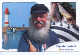 Pays De Lorient : Ile De Groix Multivues - Poisson Portrait Vieux Marin - Groix