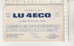 PO2333C# CARTE QSL RADIO - VILLA GESELL BUENOS AIRES - ARGENTINA LU 4ECO 1978 - Radio