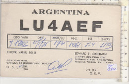 PO2341C# CARTE QSL - RADIO CLUB ARGENTINO LU4AEF 1975 - Radio