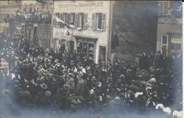 Carte Photo Animation Devant  RESTAURANT  BAHNHOFPLATZ - Lothringen