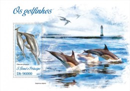 S. Tome&Principe. 2013 Dolphins. (403b) - Dauphins