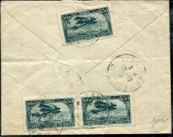MAROC - PA 3 (3), SUR LR AVION , DE CASABLANCA LE 10/10/1931, POUR LIBOURNE - TB - Cartas & Documentos