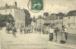 LA TRIMOUILLE, Place Du Pont Et Rue Du Trupet - La Trimouille