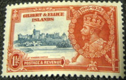 Gilbert And Ellice Islands 1935 King George V Silver Jubilee 1.5d - Mint - Isole Gilbert Ed Ellice (...-1979)