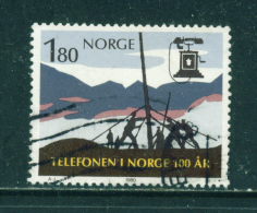 NORWAY - 1980  Telephone Centenary  1k80  Used As Scan - Usados