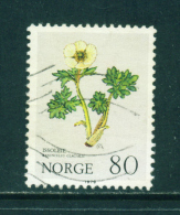 NORWAY - 1979  Flowers  80o  Used As Scan - Used Stamps