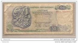 Grecia - Banconota Circolata Da 50 Dracme P-199a.1 - 1978 #19 - Grèce
