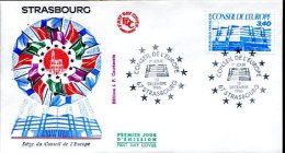 FDC 13/12/86 :  Conseil De L'Europe à STRASBOURG - Europese Instellingen