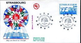 FDC 13/12/86 :  Conseil De L'Europe à STRASBOURG - EU-Organe
