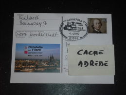 ENTIER POSTAL ALLEMAGNE DEUTSCHLAND GERMANY - HARSEFELD - TP HERDER PHILOSOPHE PHILOSOPHIE POETE - - Postales Ilustrados - Usados