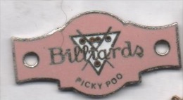 Superbe Pin´s En EGF , Billiards Picky Poo , Billard - Billard