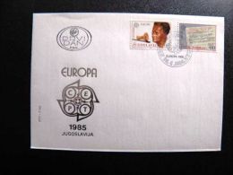 1985 Cover From Yugoslavia Music Europa Cept - Covers & Documents