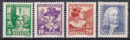 ZWITSERLAND - Michel - 1934 - Nr 281/84 - MNH** - Neufs