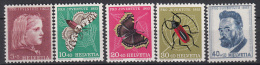 ZWITSERLAND - Michel - 1953 - Nr 588/92 - MNH** - Neufs