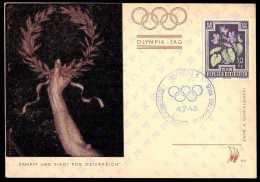 OSTERREICH - AUSTRIA - SONDERSTEMPEL “ÖSTERREICHISCHER OLYMPIATAG” 1948 - 04.07.1948 - Summer 1948: London