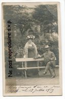 - Carte Photo - CAUTERETS - Couple Jardin De L'Hôtel Continental, écrite En Juillet 1909, Bon état, Scans. . - Cauterets