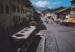 SUISSE,SWITZERLAND,SWISS, HELVETIA,SCHWEIZ,SVIZZERA ,FRIBOURG,GRUYERES,prés Bulle,rue Ancienne,pavés,fontaine - Bulle