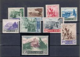 Rep. Di San Marino - Posta Aerea - Sass. 83-91 ** MNH - Luftpost