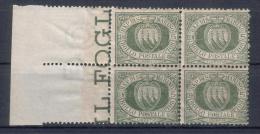Rep. Di San Marino - 1892/94 - 5 Cent. Sass. 13 In Quartina */** - Neufs