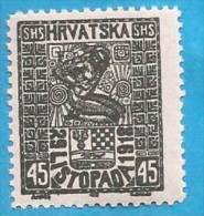 1918 SHS CROAZIA HRVATSKA JUGOSLAVIJA  NEVER  HINGED - Neufs