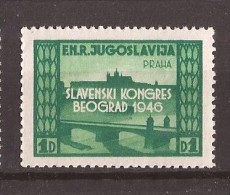 1946  JUGOSLAVIJA Slav Congress PANSLAWISCHER KONGRESS PRAHA PONTE HRADSCHIN PRAG  NEVER HINGED - Neufs