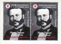 2097/ Slowenien Slovenia 2010 ** MNH Solidarität Solidarity Nobel Prize 1901 Henry Dunant Founder Of The Red Cross Rotes - Henry Dunant